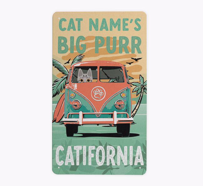 Catifornia: Personalised {breedCommonName} Metal Sign 